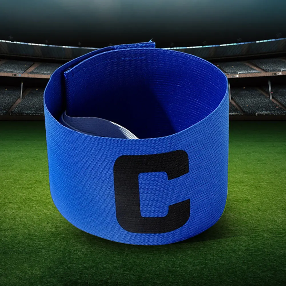 Pita Lengan Sepak Bola Pembungkus Nilon Pita Lengan Kompetisi Sepak Bola Hadiah (Biru)