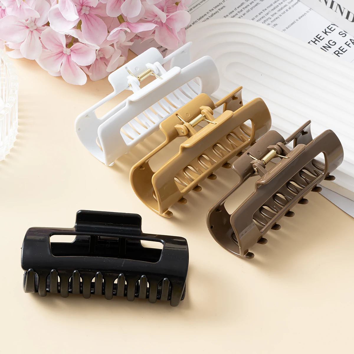 Jepit Rambut Silikon Anak Perempuan Wanita Korea Jepit Rambut Ukuran Besar Kepiting Hiasan Kepala Jepit Rambut Jepit Rambut Ornamen Mode Aksesori Rambut