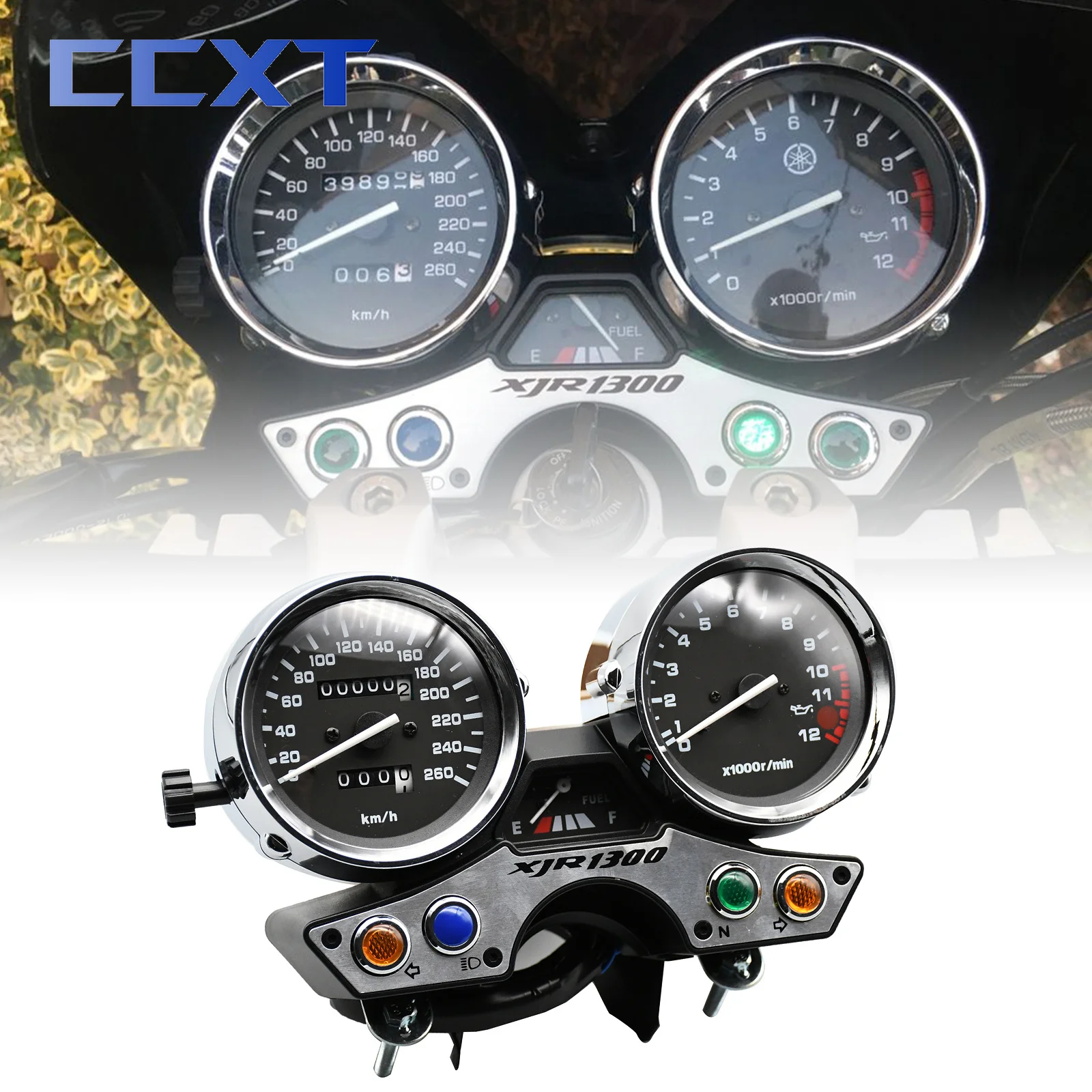 

Motorcycle 260 Tachometer Odometer Instrument Speedometer Gauge Cluster Meter For Yamaha XJR1300 XJR 1300 1989-1997 1996 1995