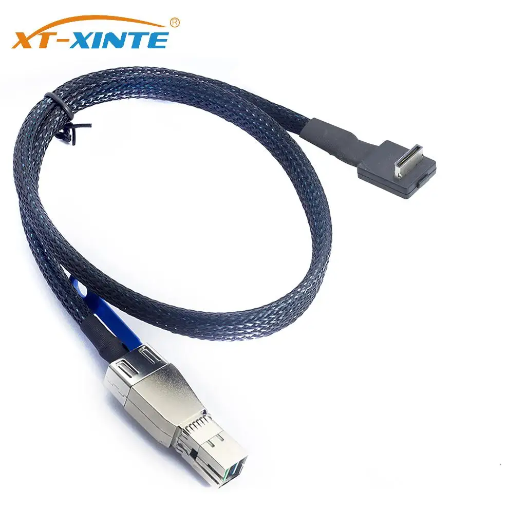 

PCIe OCuLink 4i SFF - 8611 90 Degree to SFF - HD 8644 4I Server Cable
