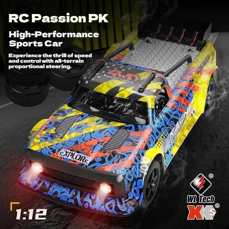 WL Tech XK 1/12 Rc Remote Control Racing Car Four Wheel Drive Brushless Waterproof High Speed Drift All Terrain Simulation Model