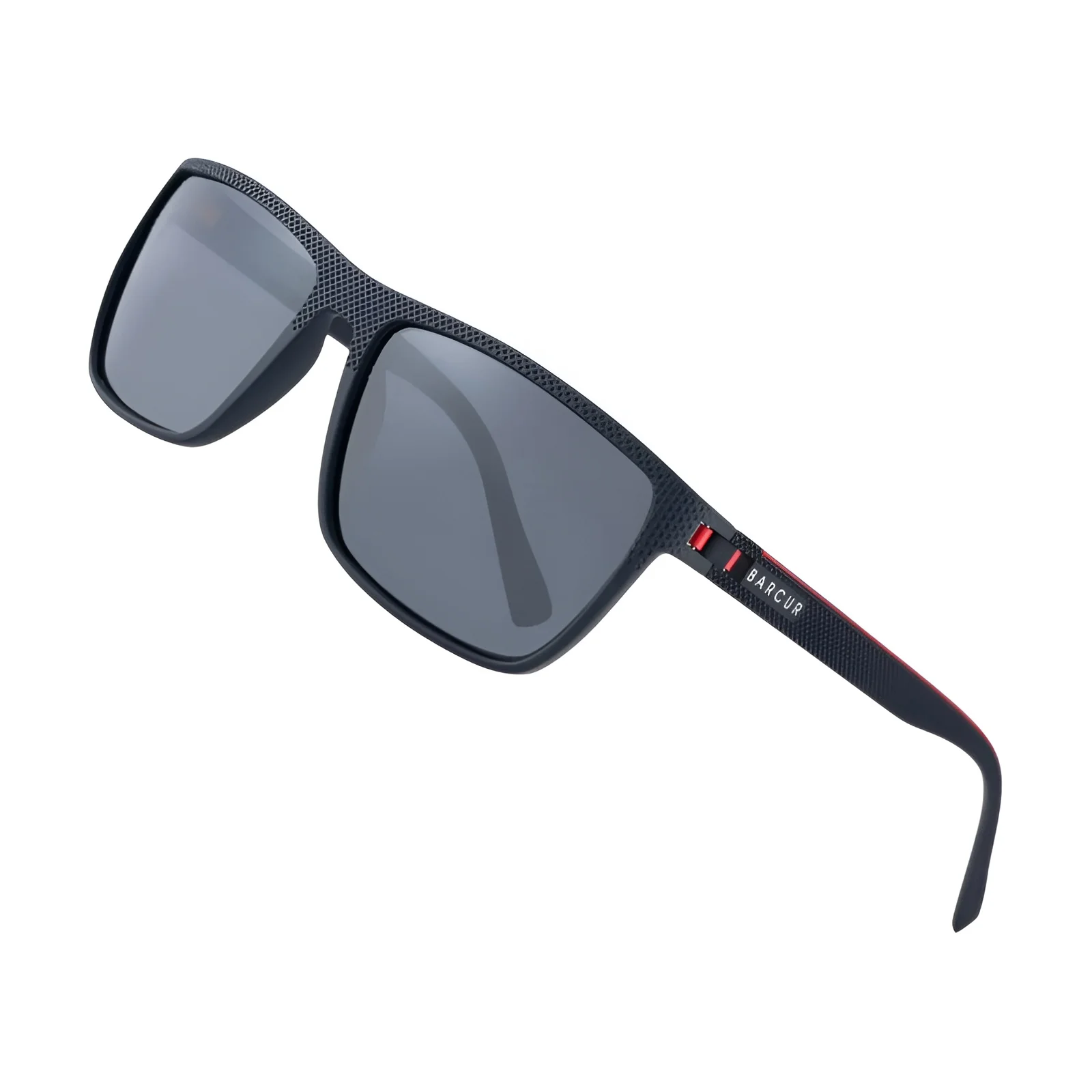 BARCUR-Óculos de sol esportivos leves polarizados para homens e mulheres, óculos de sol TR90, acessório para óculos, proteção UVAB
