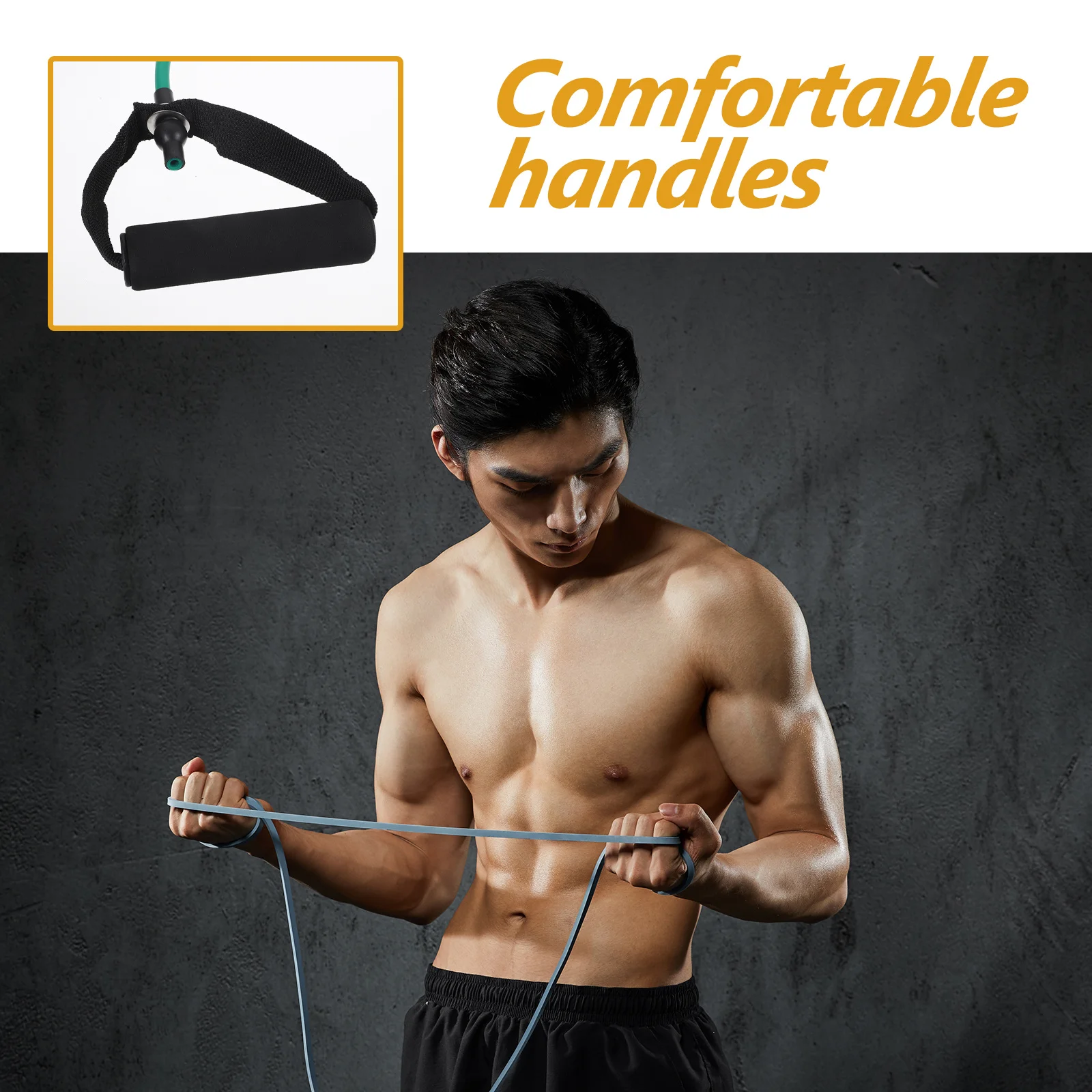 

Outdoor Yoga Elastic Resistance Band Green Stretchy Exercise Pull Rope For Workout Strength Training Fitness Band