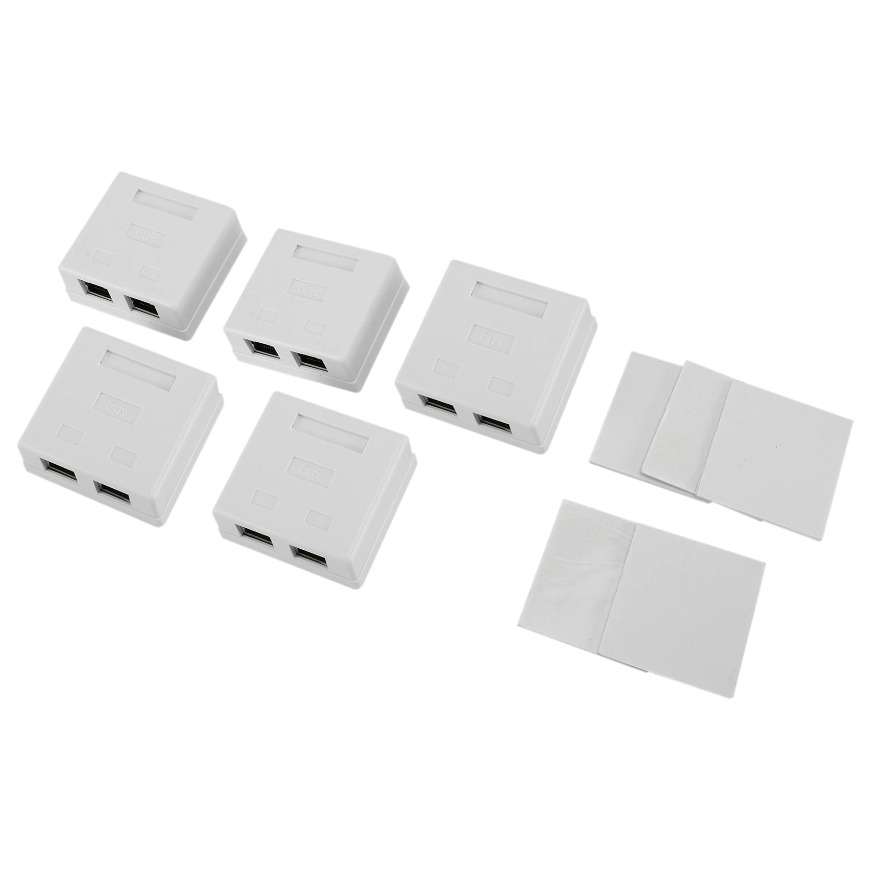 

RJ45 Network Socket - Shielded Surface Mounted Double Wall Socket with CAT6A Ethernet LAN Cable Port for Network Cable