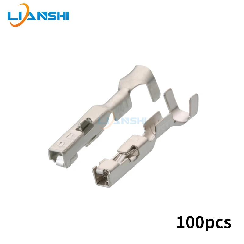 100PCS 12191819 DJ625-F1.5A GT150 Female Crimp Terminal Brass Tin Plated 18AWG Automotive Wire Socket Replacement
