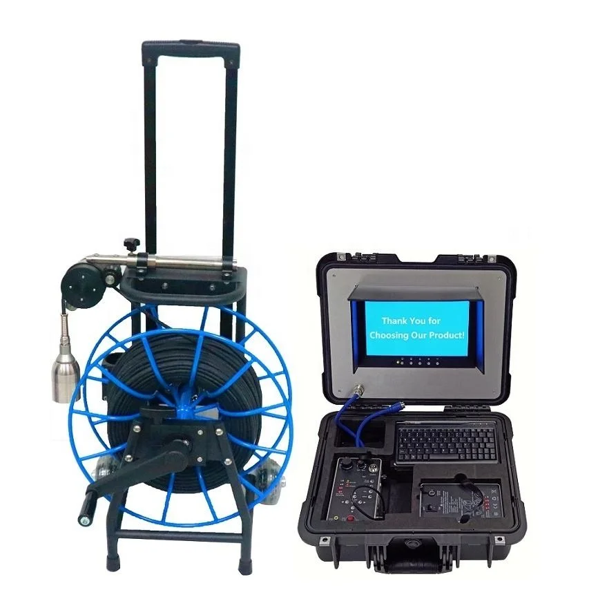 Huaming Portable 10inch Screen  Deep Water Well Underwater Borehole100m