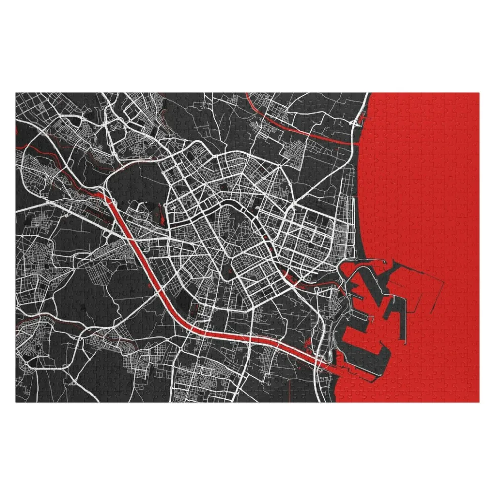 

Valencia City Map of Spain - Oriental Jigsaw Puzzle Adult Wooden Christmas Gifts Diorama Accessories Game Children Puzzle