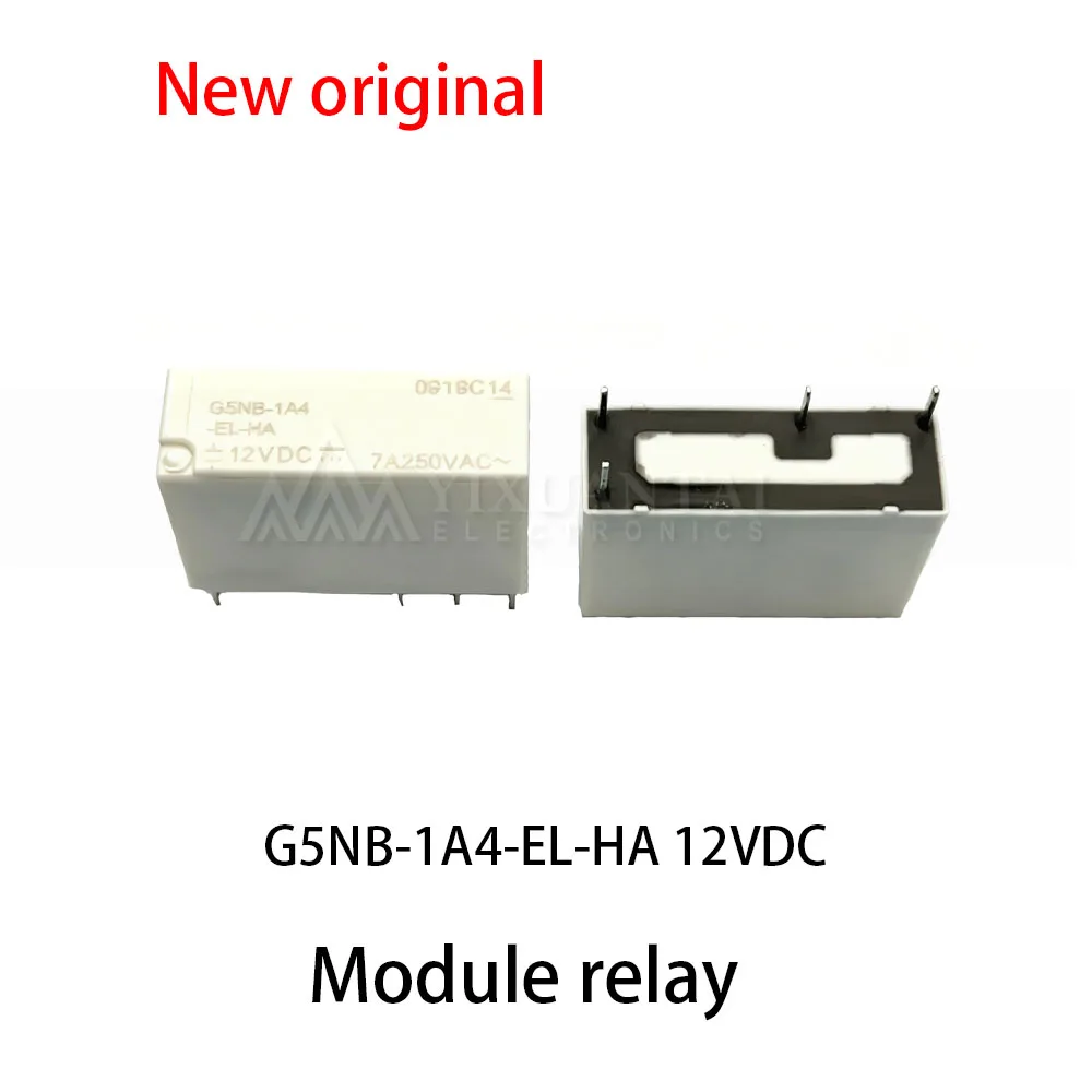 (5pcs~10pcs) 100% New relay G5NB-1A4-EL-HA 12VDC A set of normally open 4-pin DC12V 7A