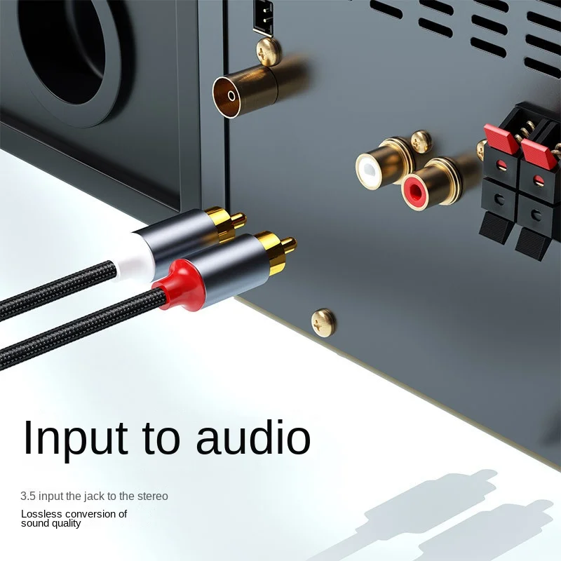 Typec Naar Dual Rca Dubbele 1/2 Audiokabel Type C Naar Hdmi