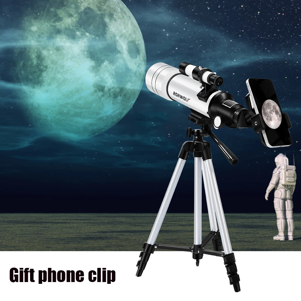 BORWOLF 70400 Professional High-definition Astronomical Telescope 333X To See The Moon and Stars Bird Watching Monocular