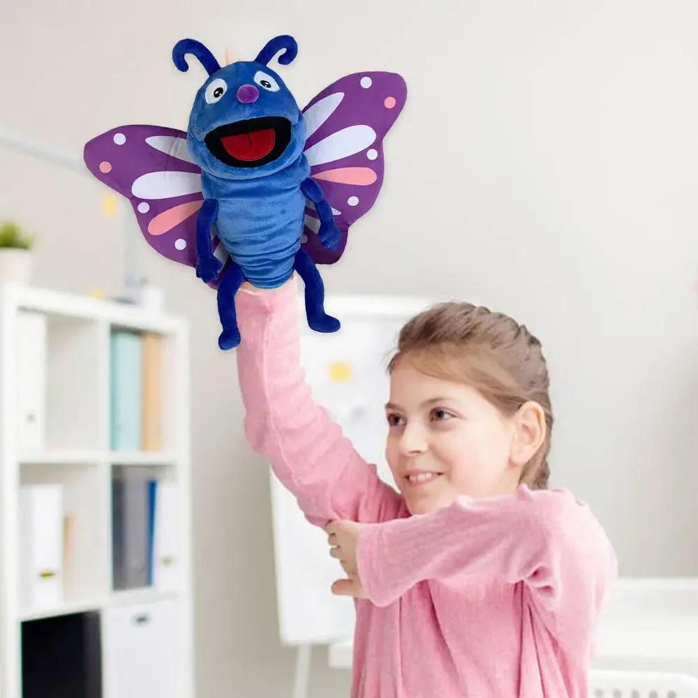 Handpuppen Kinderspielzeug Plüsch Insekten Tier Raupe Marienkäfer Handpuppen Puppe Familie Geschichtenerzählen Rollenspiel Fingerspielzeug – Detail 4