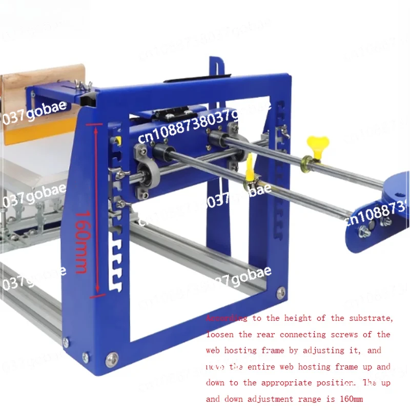 Manual curved screen printing machine, suitable for cylindrical and conical shapes within 170mm in diameter