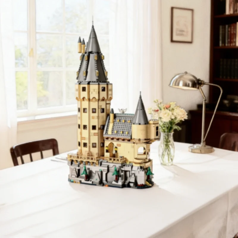 2026 New 2135pcs Moc Castle School Street View Building Blocks Diy Assembly Urban Architectural Model Educational Desktop Orname