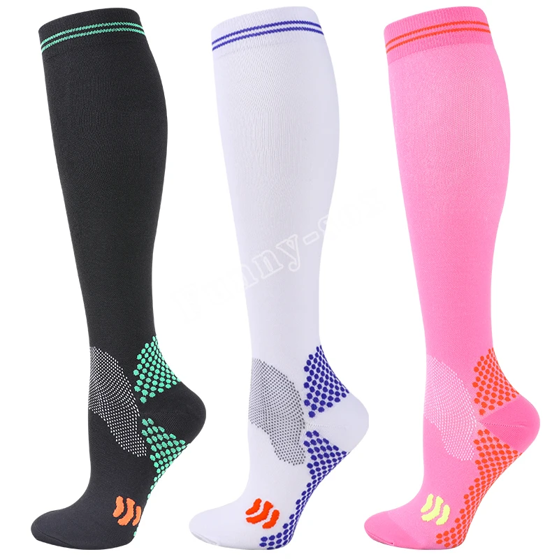 1/3 Pairs Dropship Kompression Socken Krampfadern 20-30 Mmhg Männer Frauen Socken Für Laufen Radfahren, fußball Fußball Strümpfe – Detail 16