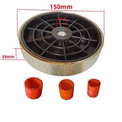 Electroplate Coated Diamond Grinding Sharpener Wheel Accessory Disc Diameter 150mm Width 38mm For Glass Tungsten Steel Polishing