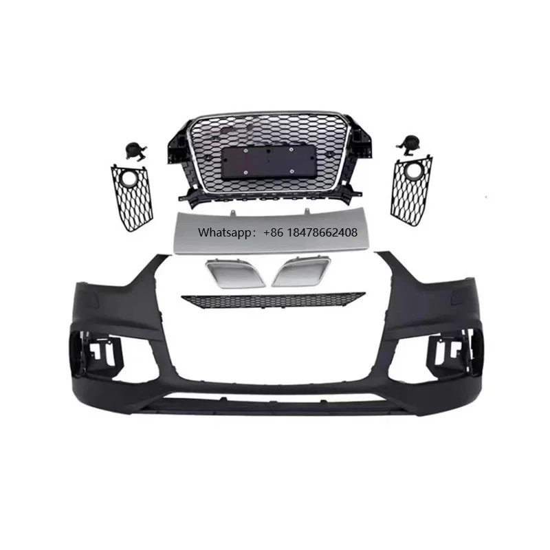 

Auto Q3 SQ3 Front Bumper Body Kit RSQ3 Style Bumper With Grille for Q3 SQ3 2013 2014 2015 2016 2017 Car Body Kits
