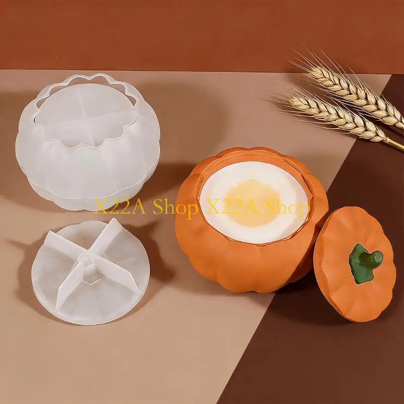 Unique Pumpkin Box Mould Silicone Mold for Creating Jewelry Storage Containe