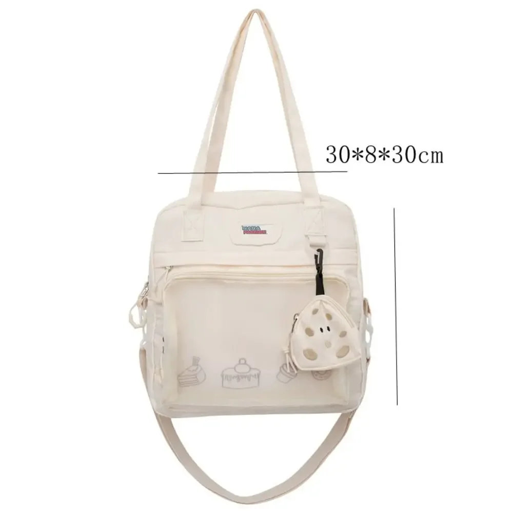 Lolita Clear Small Ita Bag Japanese Style Multi-purpose Clear ItaBag Transparent Pocket Waterproof Pin Display Backpack Girls