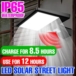LED Solar Outdoor Lamp IP65 Waterproof Floodlight Exterior Wall Lamp Garden Lighting Cool/Warm White Motion Sensor Street Lights