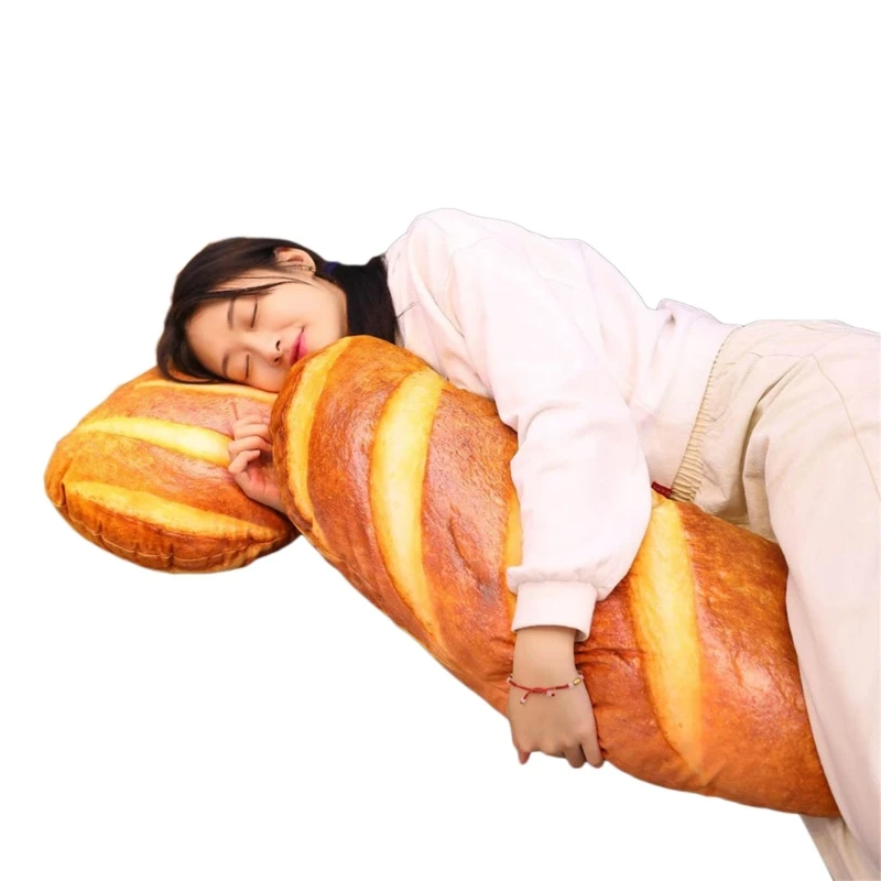 Simulation 3D Butter Bread Pillow Soft Stuffed Backrest Funny Nap Plush Cushion Kids Birthday Gifts Home Decorations