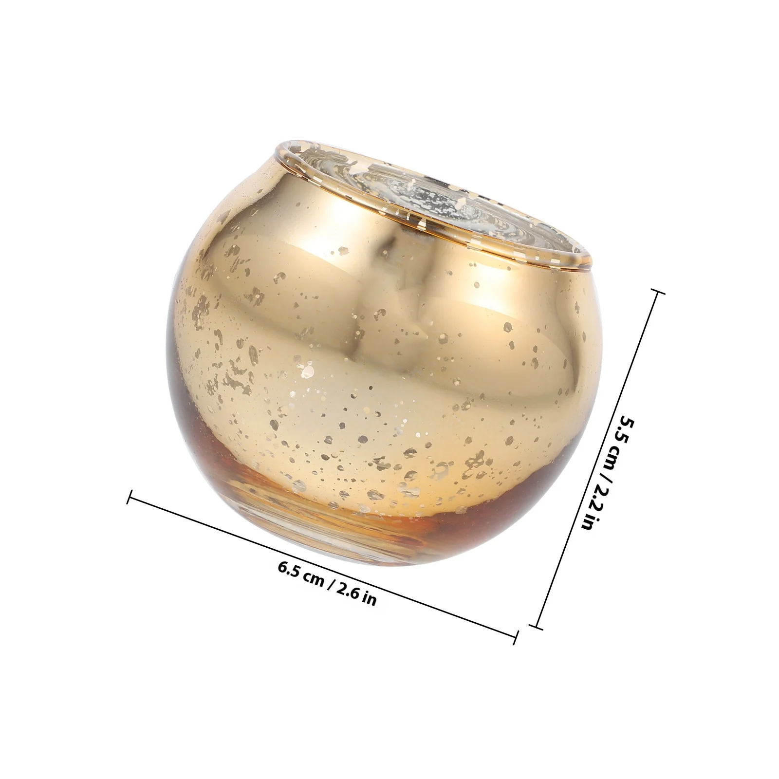 12 قطعة حامل شمع زجاجي حامل صغير مستدير لقطعة مركزية للطاولة ديكور المنزل قطع مركزية للطاولة #5