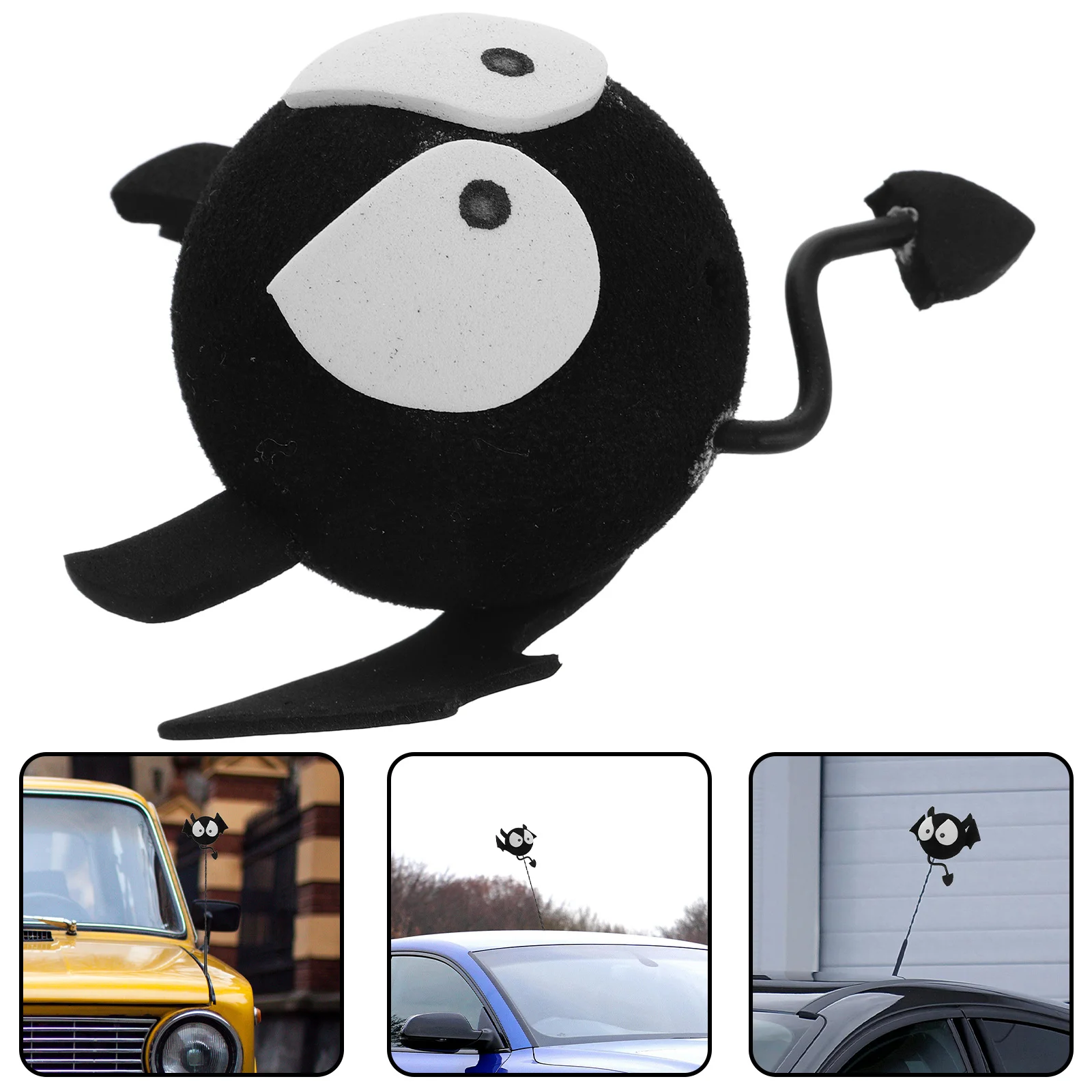 

Roof Decoration Cute Big Eyes Bat Antenna Topper Waterproof Halloween Themed Automotive Exterior Accessory For Truck Suv