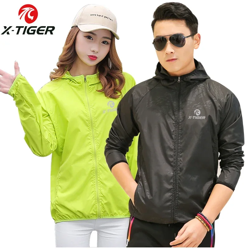 X-TIGER Ultralight Windbreaker Portable Foldable Hooded Jacket Unisex UV Protection Outdoor Jacket for Camping and Hiking