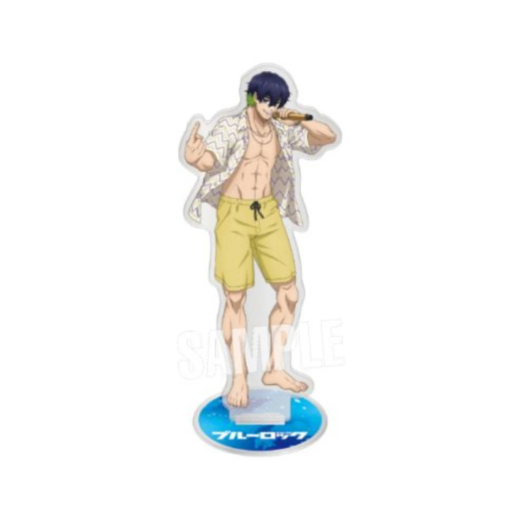 15cm Hot Anime Blue Lock Acrylic Stand Figure Chibi Anime Standing Sign Model Plate Desk Decor Fans Gift Keychain