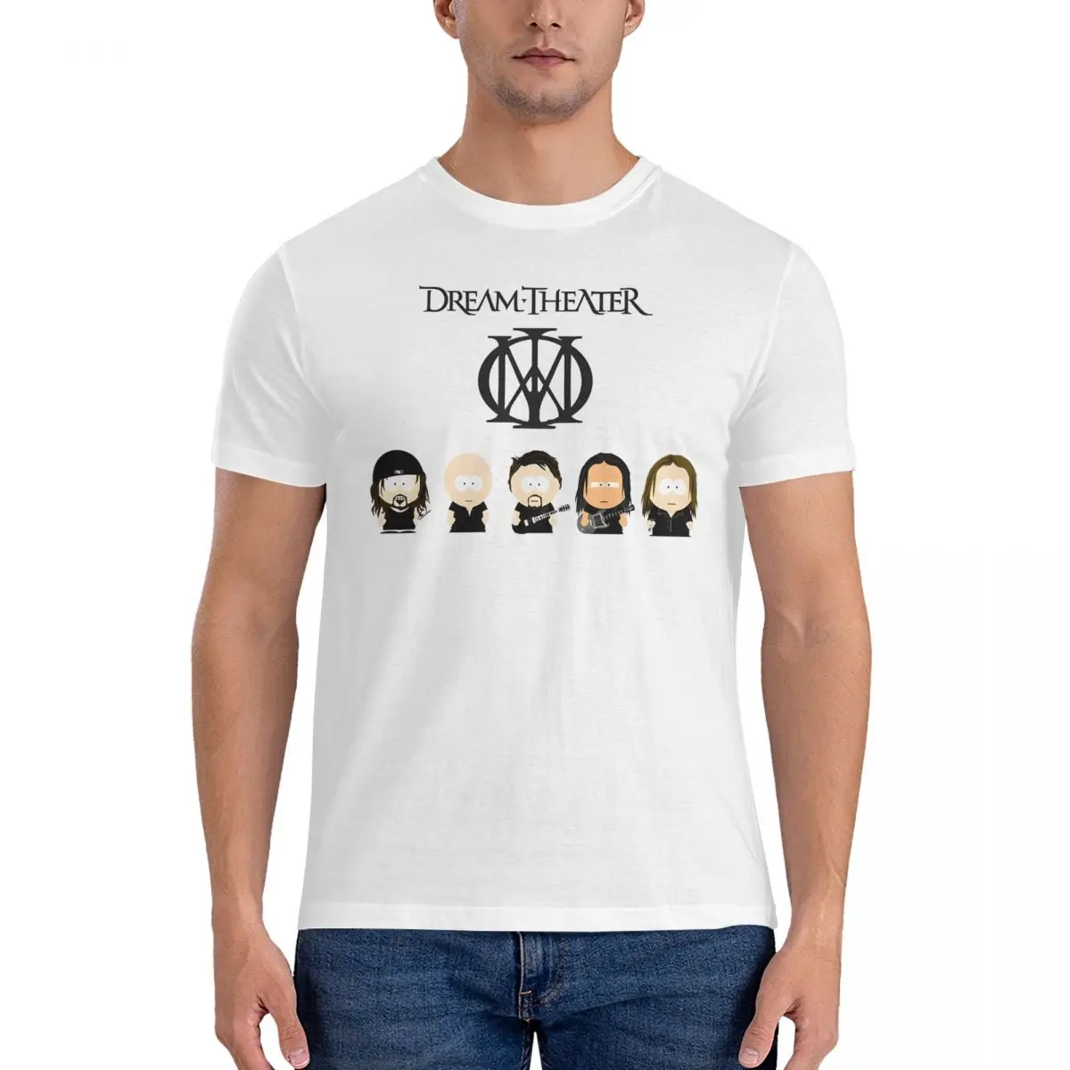 Men LOGO T Shirts Dream Theater Pure Cotton Clothing Novelty Short Sleeve Round Neck Tee Shirt Gift Idea T-Shirts