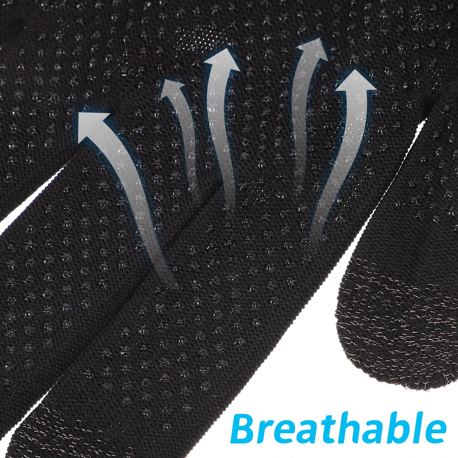 

1Pair Gaming Gloves for Phone Touchscreen Use Anti-Sweat Breathable Finger Design Soft Elastic Spandex Gamer Gloves