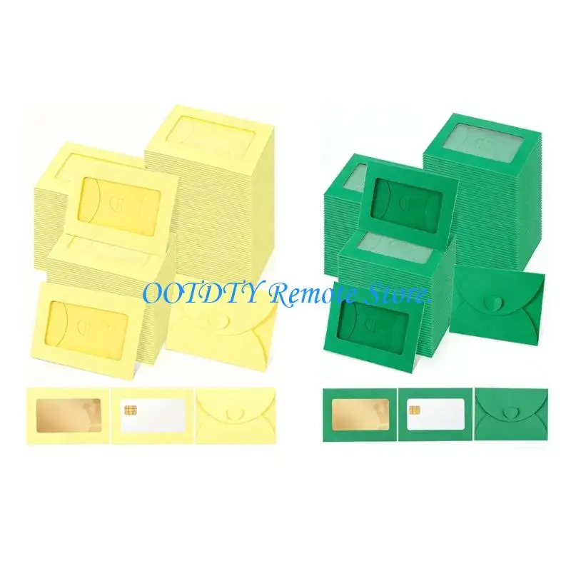 

50Pcs Kraft Papers Envelope Set Clasps Closure Design Document Wallet Storage Pocket File Holder File Bag File Folder