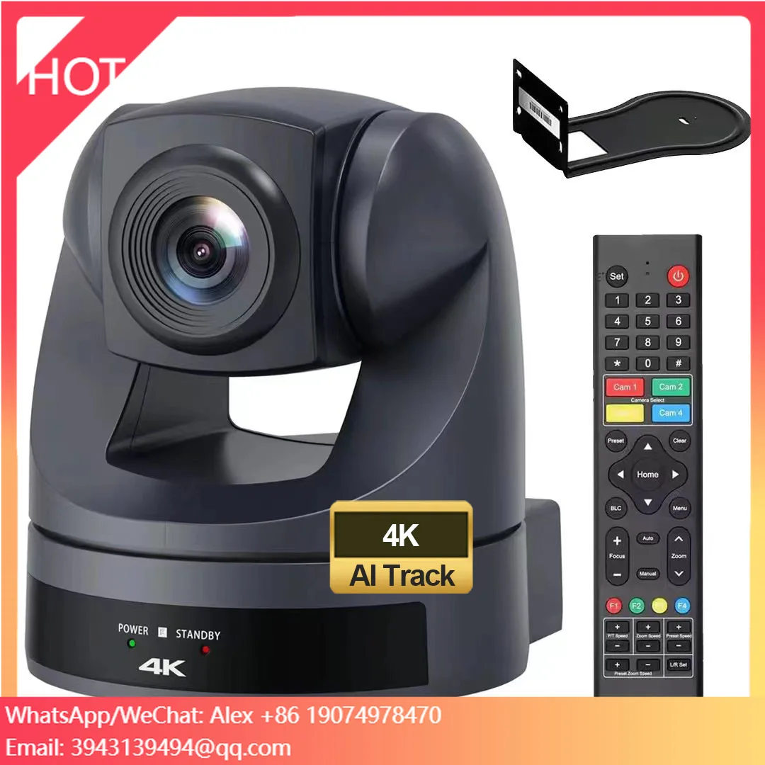 

Камера для конференций и стриминга H430 PTZ 4K с 30-кратным оптическим зумом, AI-отслеживанием, HDMI, LAN, USB 3.0, PoE. Бесплатная доставка. Цена: 297 USD.