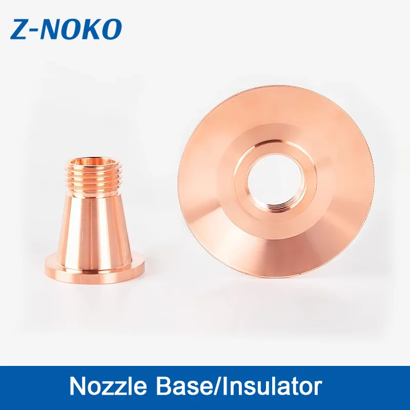 ZNOKO Laser Cutting Machine Spare Parts DNE Connecting Base Brass Fiber Optic Half - Ring Base Insulating Ring 10090809
