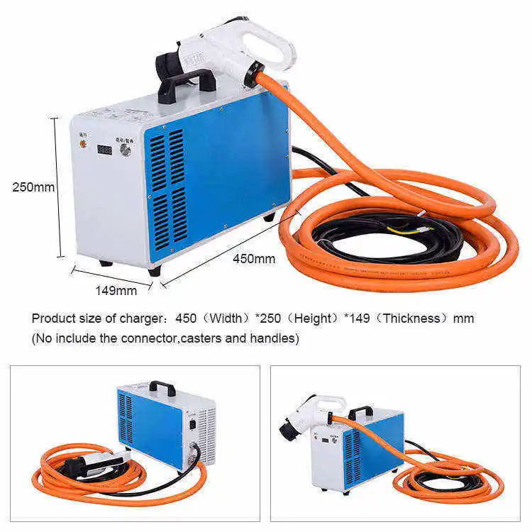 7kw15kw 20kw 30kw CCS GBT Connector DC Portable EV Charger Level 3 Mobile Power Bank Electric Car Charging Station