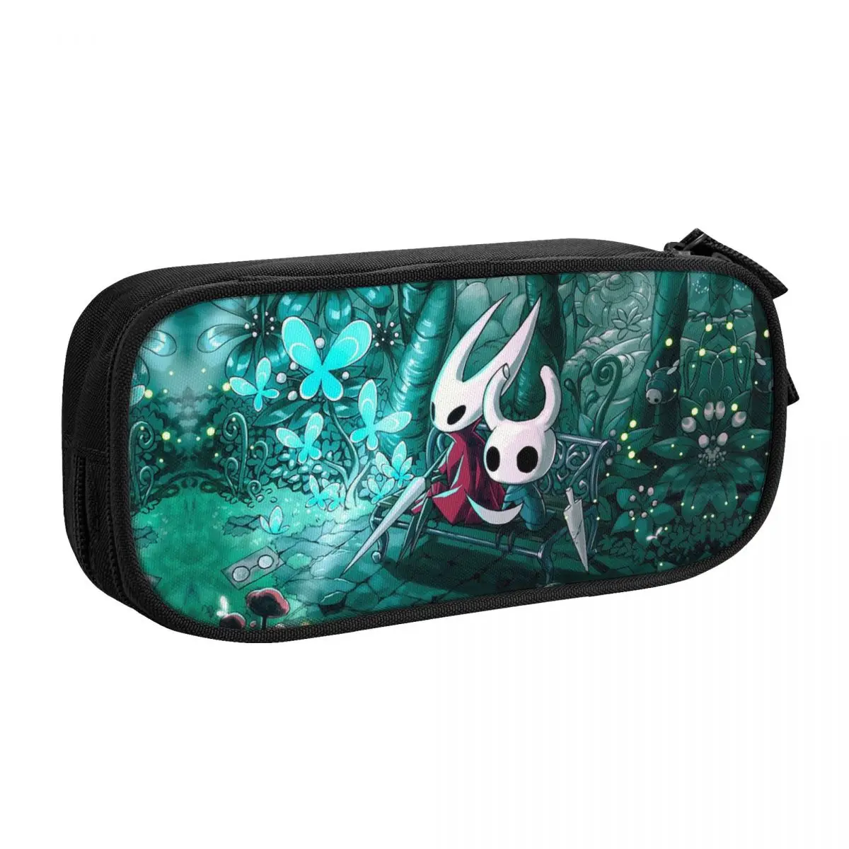Custom Korean Hollow Knight Indie Game Pencil Cases for Boys Gilrs Adventure Gamer Gift Large Storage Pen Box Bag Stationery