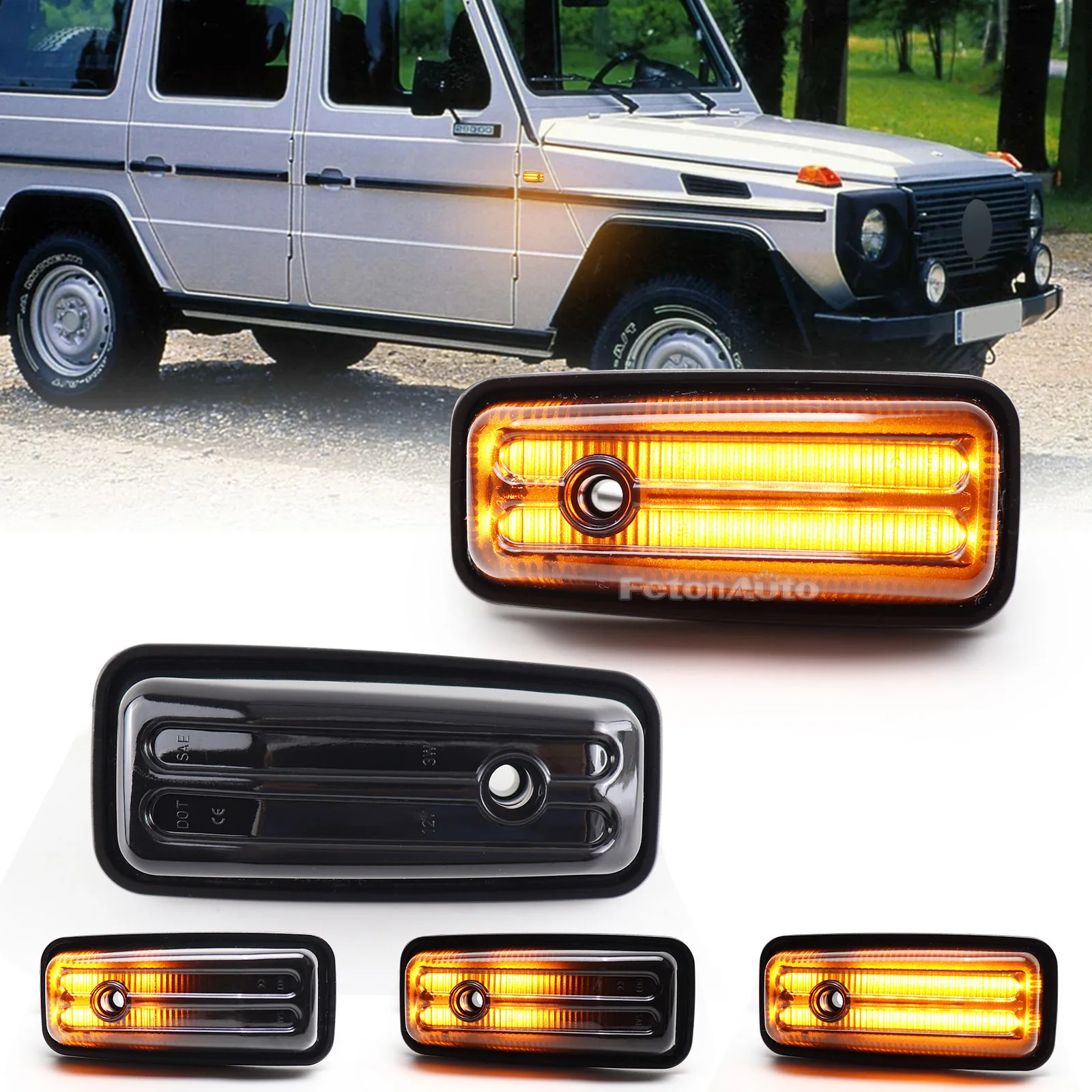 Sequential Lamp Blinker  Side Marker Light For Mercedes Benz G-Class W460 W463 W461 G500 G550 G55 G63 G65 Turn Signal Lights