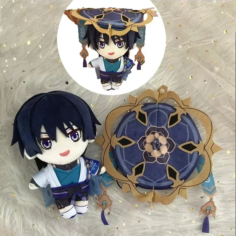 Jeu Genshin Impact peluche ambre Lynette Freminet Klee Xianyun Charlotte peluche poupée Cosplay peluche oreiller cadeaux de noël