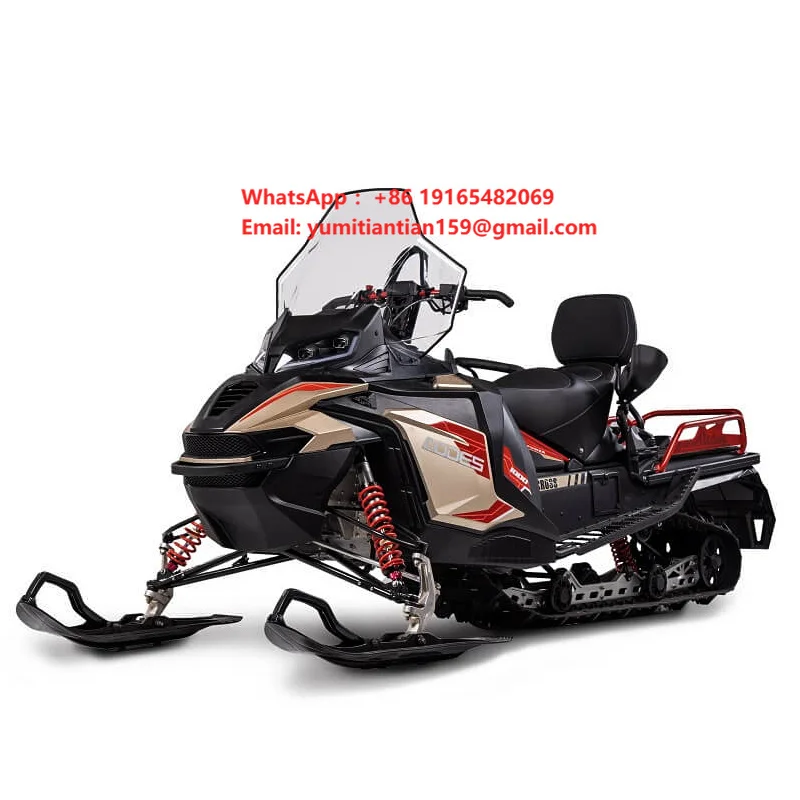 Aodes Alpinecross Snowmobile 1000cc Automatic Shaft Drive 4WD 4-Stroke Engine Differential 34L Fuel Tank for Recreational Use