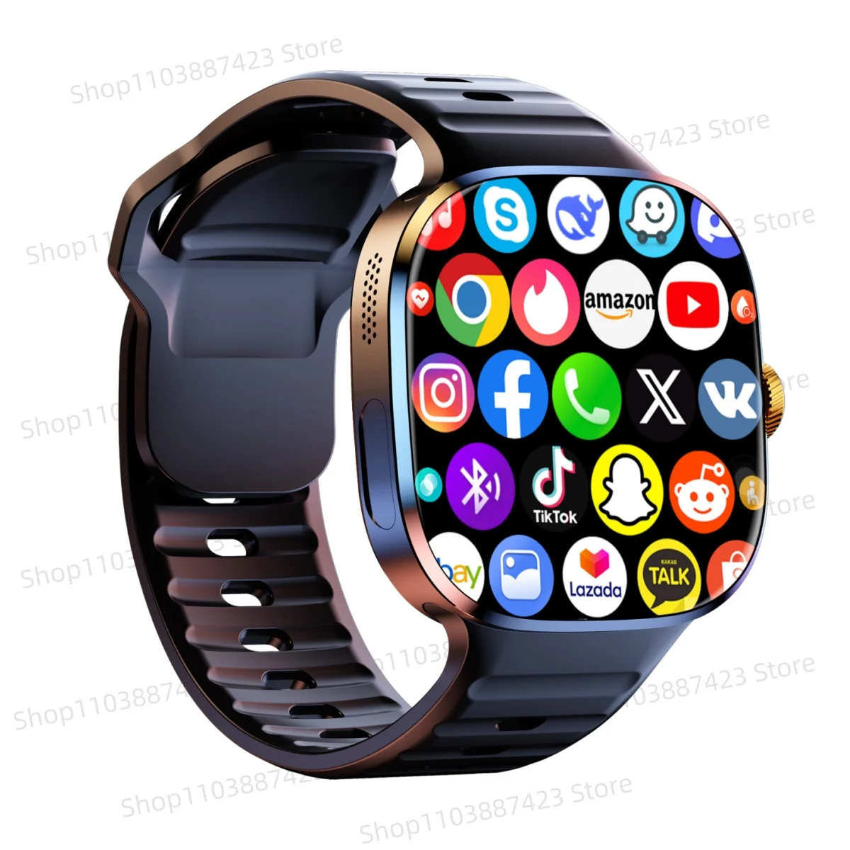 ساعة ذكية جديدة 2026 M99 - شاشة AMOLED مقاس 2.4 بوصة، بطاقة Sim GPS WiFi 190 ° لعبة الكاميرا الدوارة Android 10.0 الإصدار العالمي #4