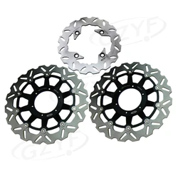 For Honda CBR929RR 2000-2001 & CBR954RR 2002-2003 Front Rear Brake Disc Rotors Set Folating Disk Black