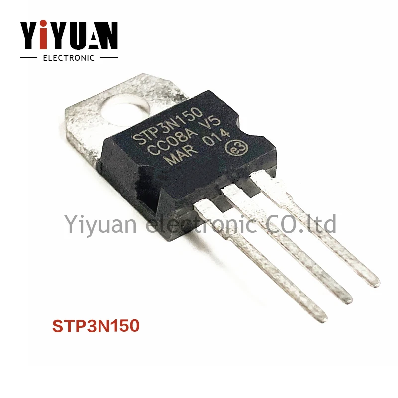 

10PCS NEW STP3N150 P3N150 TO-220 3A 1500V MOS Field-effect transistor