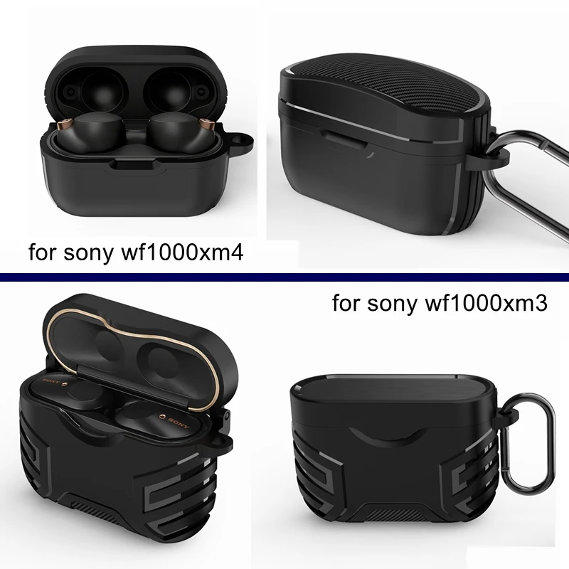 Earphone Case For Sony WF1000XM3 TPU Anti-drop 360 Full TWS Earbuds Protective Case Cover for WF1000XM4