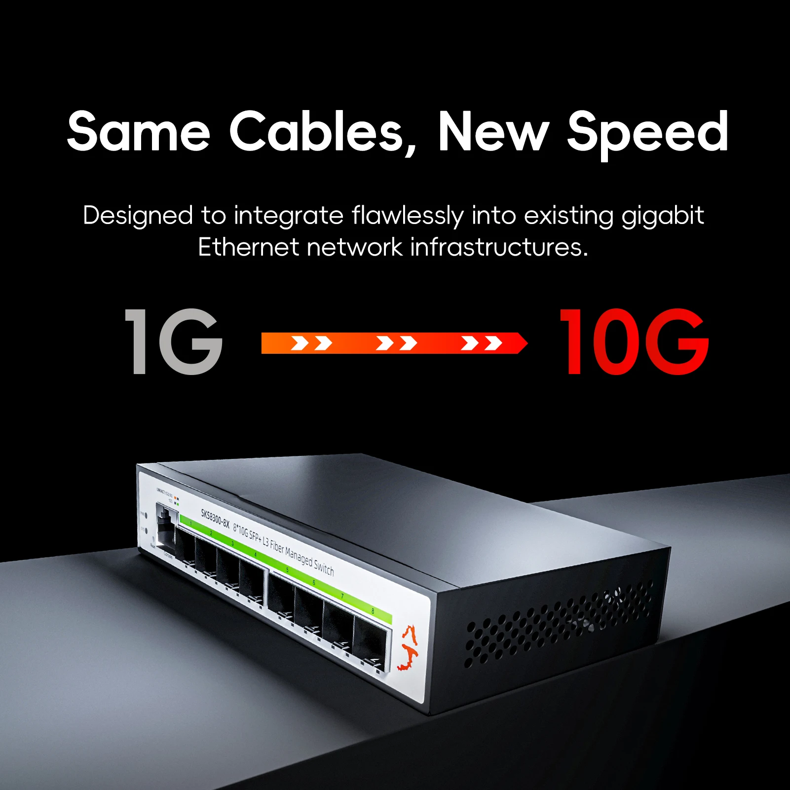 Imagem -04 - Xiaomi-switch Ethernet Gigabit Gerenciamento de Rede l3 10 Portas Gigabit Portas Sfp Mais 10g 10gb 10gbps 8x10000mbps