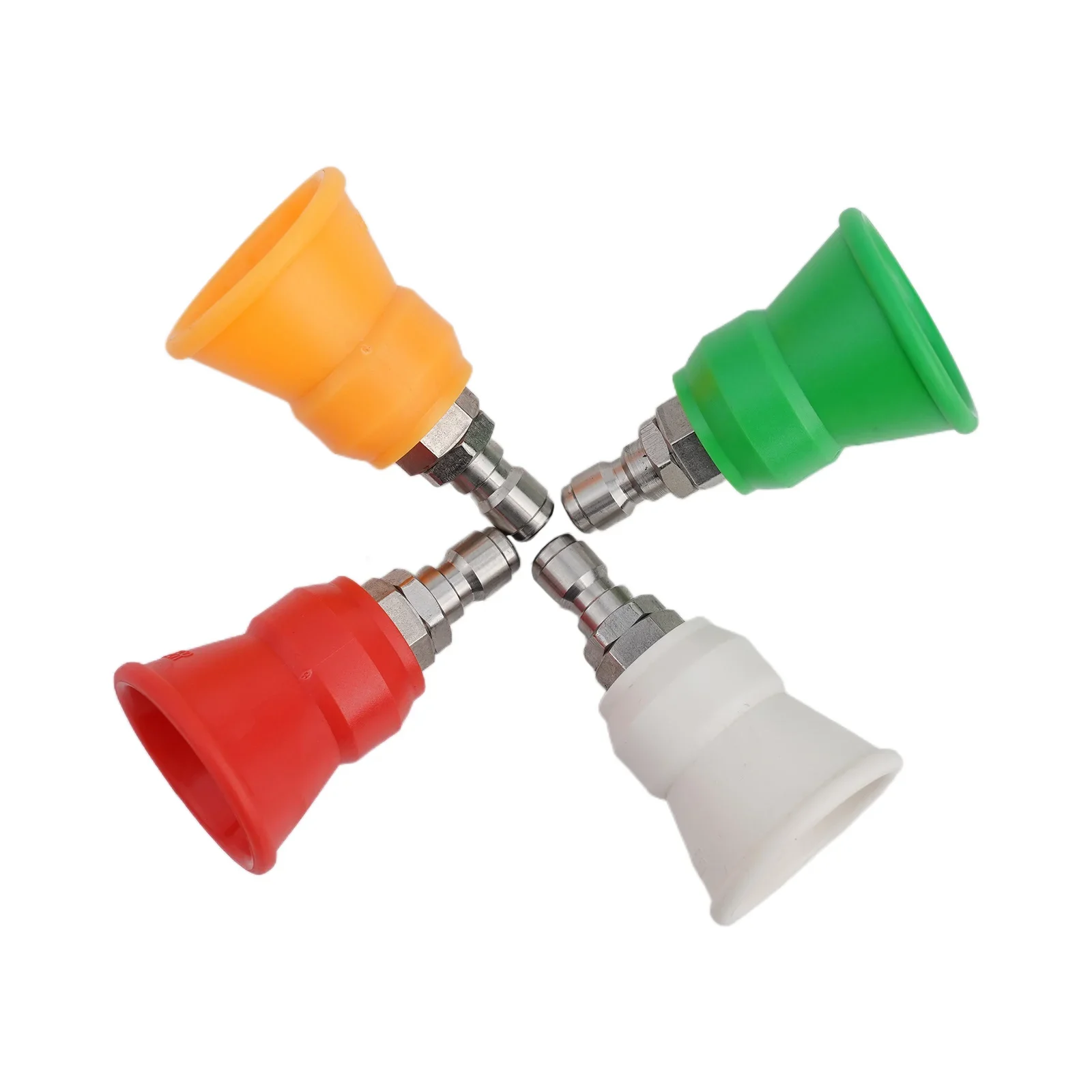 1/4 Inch Quick Connect Washer Nozzles Pressure Nozzles Rubber Protective Covers Wide Compatibility 1/4 Inch Quick Connect