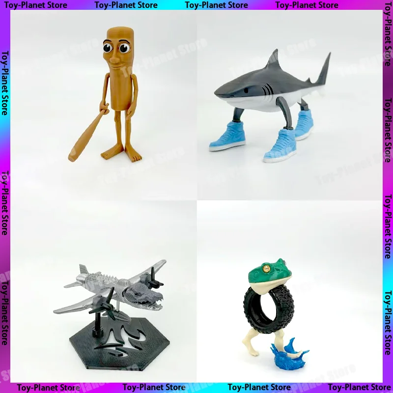 

In Stock Tralalerotralala Tung Tung Tung Sahur Bombardinocrocodilo Action Figures Mannequin Model Custom Gifts Toys