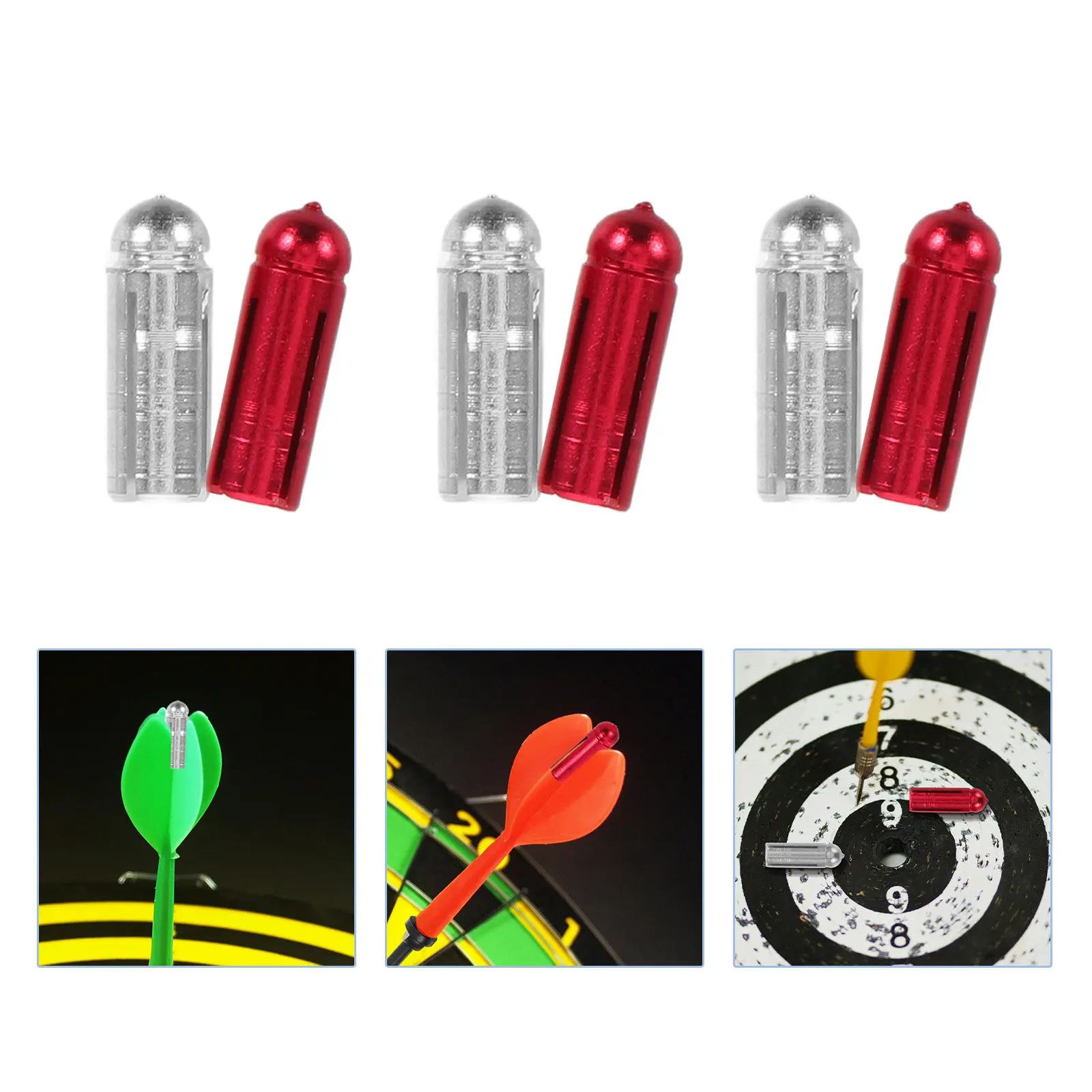 

20 шт. металлических защитных колпачков для дротиков, легкие фиксаторы для крышек дротиков, универсальные, подходят для всех видов соревнований на открытом воздухе и в помещении, незаменимые.