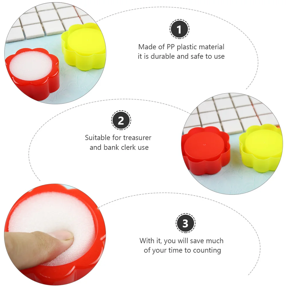 10 قطعة إصبع الرطب الإسفنج PP البلاستيك اليد لينة العد الإسفنج بركة بانكر لوازم آلة اليد الرطبة