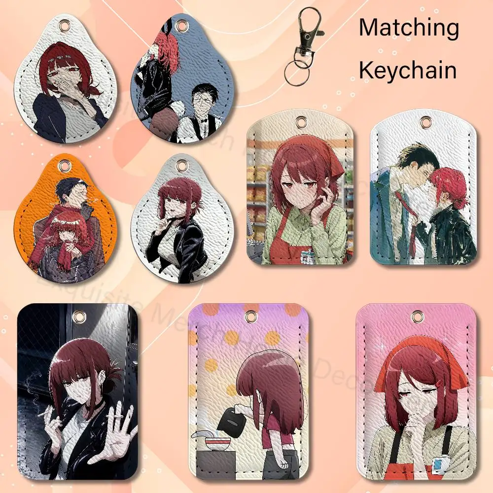 Y-Yamada Cute T-Tayama Wholesale PU Leather Card Cover 3 Styles Available Teardrop Long Small Rectangle Keychain