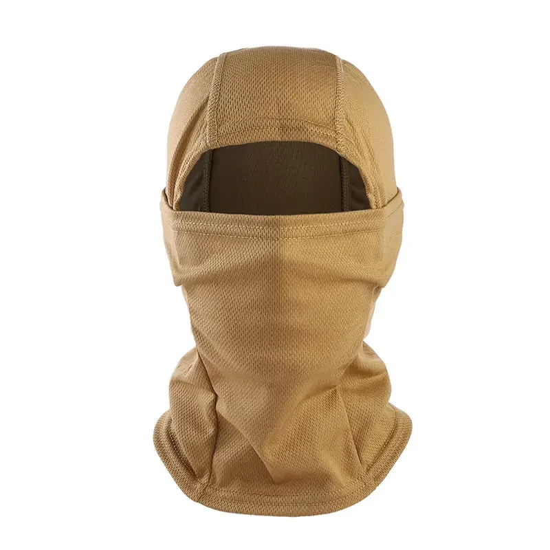 Camouflage Balaclava Outdoor Fishing Hunting Hood Face Mask Cover Khaki Black CP Color