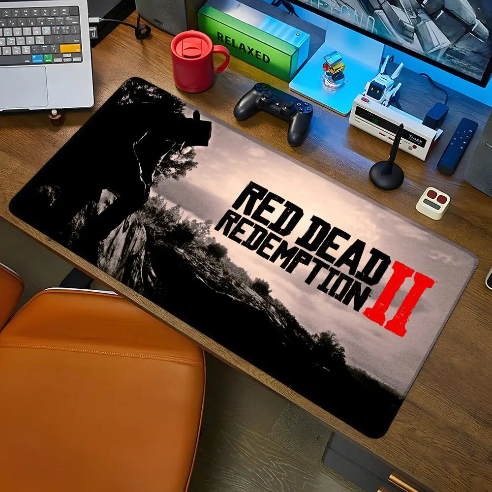 grande tapete abstrato vermelho dead redemption tapete xxl gamer tapete de mesa para pc mais recente 800x400 mm mouse pad 2024 01